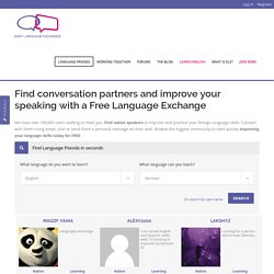 Language Exchange - Find conversation partners & improve your speaking