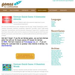 Quick Language Games from GamesforLanguage.com