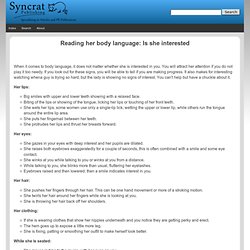 Reading her body language: Is she interested - Syncrat Publishing