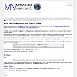 ISO Language and Country Code List - McAnerin International Inc.
