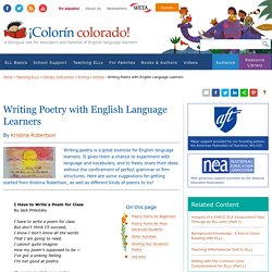 Writing Poetry with English Language Learners