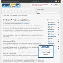 The Great Myths of Language Learning
