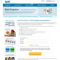 Learn French Free - Byki Language Learning Software Downloads