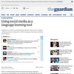 Using social media as a language learning tool