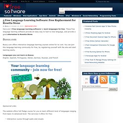 5 Free Language Learning Software: Free Replacement for Rosetta Stone