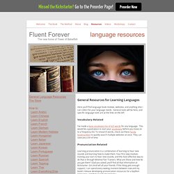 Language learning resources - The best books and websites about language learning in general