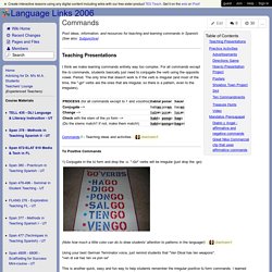 Language Links 2006 - Commands