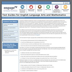 Test Guides for English Language Arts and Mathematics