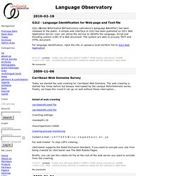 Language Observatory