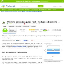 Windows Seven Language Pack - Português Brasileiro download - Baixaki - CometBird