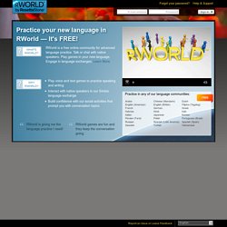 Online language practice community by Rosetta Stone