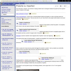 Language Links 2006 - Preterite vs. Imperfect