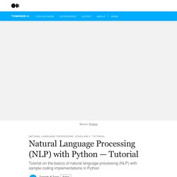 Natural Language Processing (NLP) with Python — Tutorial