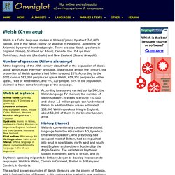 Welsh language, alphabet and pronunciation
