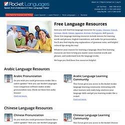 Free language learning resources