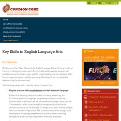 Key Shifts in English Language Arts