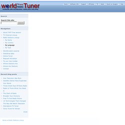 world TVRT Current Radio LineUp - By Language
