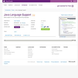 Java Language Support extension