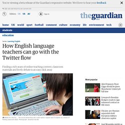 How English language teachers can go with the Twitter flow