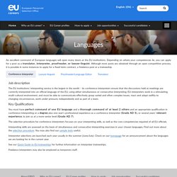 Careers with the European Union