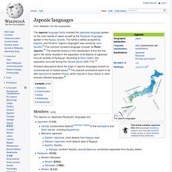Japonic languages