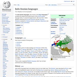 Indo-Iranian languages