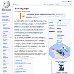 Inuit language