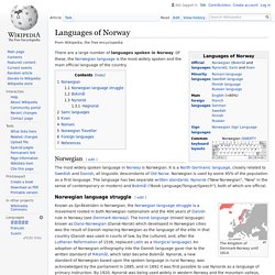 Languages of Norway - Wikipedia