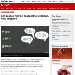 Languages may be passport to Oxbridge, data suggests - BBC News