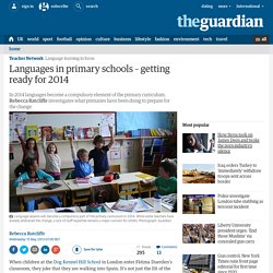 Languages in primary schools – getting ready for 2014