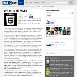 What is HTML5? / HTML & CSS / Textile / Programming languages / Articles / Home - BASICuse - the home of the best guides and tutorials for every day - Waterfox