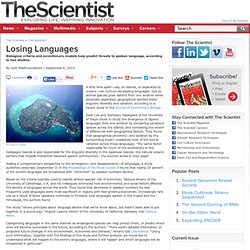 Losing Languages
