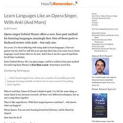 I haven't gotten very far, but I've still felt in my gut that there has to be some way to learn languages much faster than we do now.