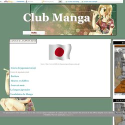LANGUE JAPONAISE - Club Manga