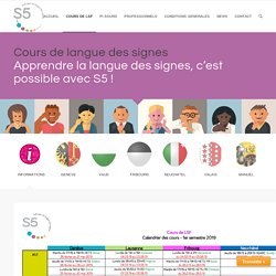 Cours de langue des signes 2019 – Association S5
