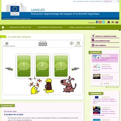 Commission européenne - Le quiz des langues