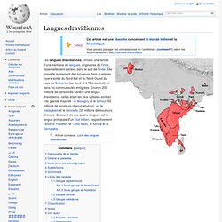 Langues dravidiennes