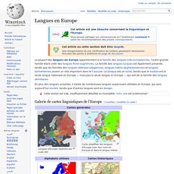 Langues en Europe