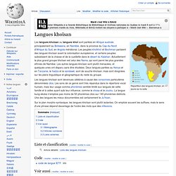 Langues khoïsan
