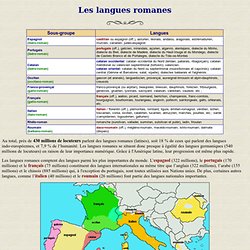 Langues romanes