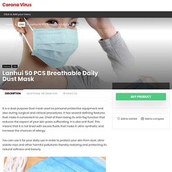 Lanhui 50 PCS Breathable Daily Dust Mask