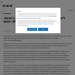 Jaron Lanier: 'The online Utopia doesn't exist. We need to reboot'