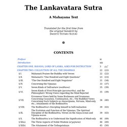 The Lankavatara Sutra. A Mahayana Text