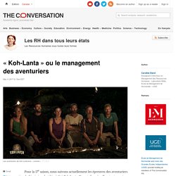 « Koh-Lanta » ou le management des aventuriers