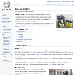 Lantern battery