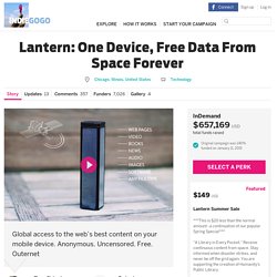Lantern: One Device, Free Data From Space Forever