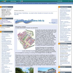 EVA-Lanxmeer, Culemborg : un projet urbain durable et innovant venu des Pays-Bas - Blog du Comite de quartier de Neder-over-Heembeek (1120 Bruxelles)