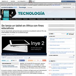 Se lanza un tablet en África con fines educativos