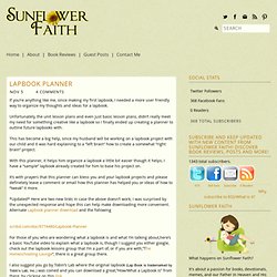 Sunflower Faith » Lapbook Planner