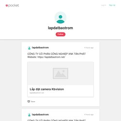 lapdatbaotrom on Pocket